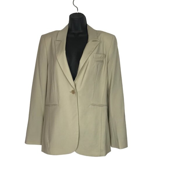 PINK Tartan Tan Blazer Size  12 - Picture 1 of 6
